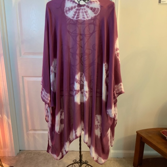 Coachella Tie Dye Hippie Boho Kimono Wrap One Size - Picture 7 of 10